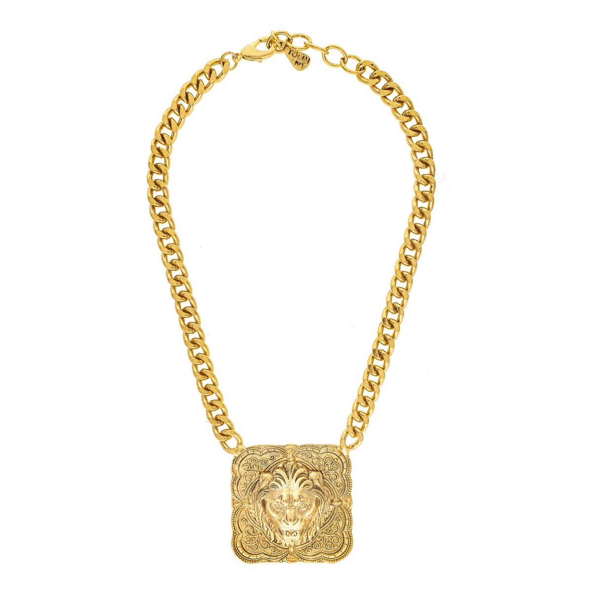 Square Lion Head Necklace