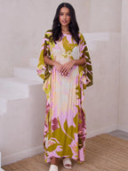 Polychromatic Flowery Kaftan- One Size