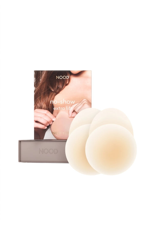 No-Show Extra Lift | Reusable Adhesive Lifting Nipple Covers - No 3 Buff 4.75in.