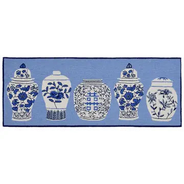 2'x5' Frontporch Ginger Jars Indoor/Outdoor Rug