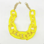 Yellow Bamboo Necklace
