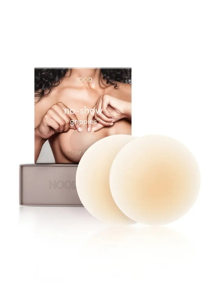 Grippies No-Show | NON-ADHESIVE Reusable Nipple Covers - No 3 Buff 3in.