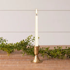 Gold Tone Hammered Candle Holder