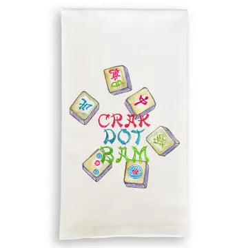 Colorful Mahjong Tiles - Dishtowel -