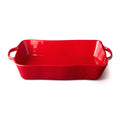 Berry Red Large Rectangular Baker 16" x 10.25" x 3"