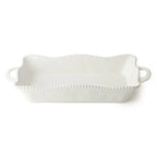 Perlette Cream Large Rectagular Baker 16in x 10.25in