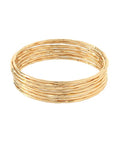 8 Row Metal Bangle Bracelet