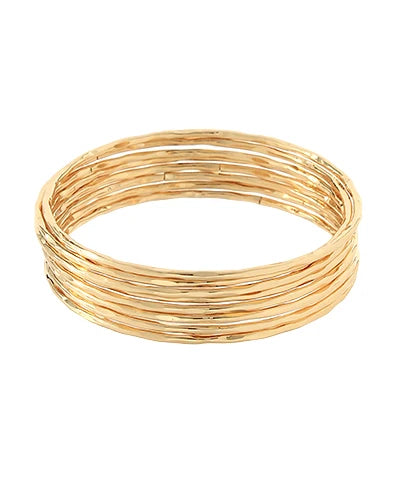 8 Row Metal Bangle Bracelet