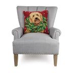 Labradoodle w/Wreath Hook Pillow