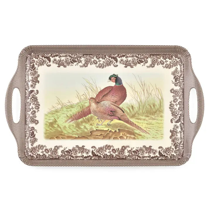 Spode Woodland Large Melamine Handled Tray - Melamine Woodland