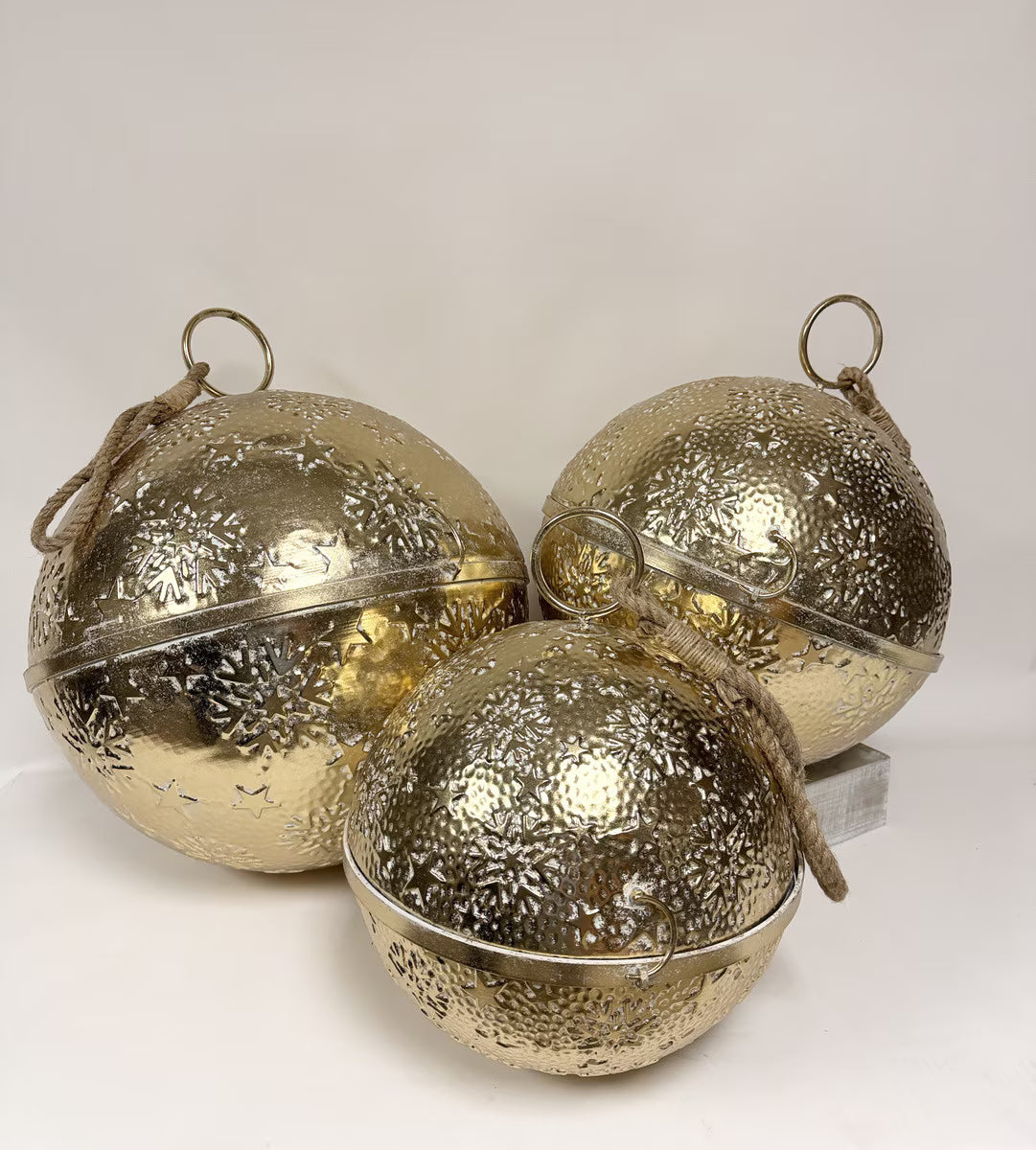 Gold Embossed Nested Ornaments