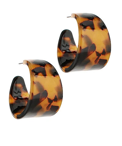 Tortoise Wide Hoop
