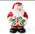 Figural Black and White Santa Candy Jar - Christmas Tree Blk/Wht