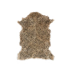 Goat Fur Rug Leopard Print