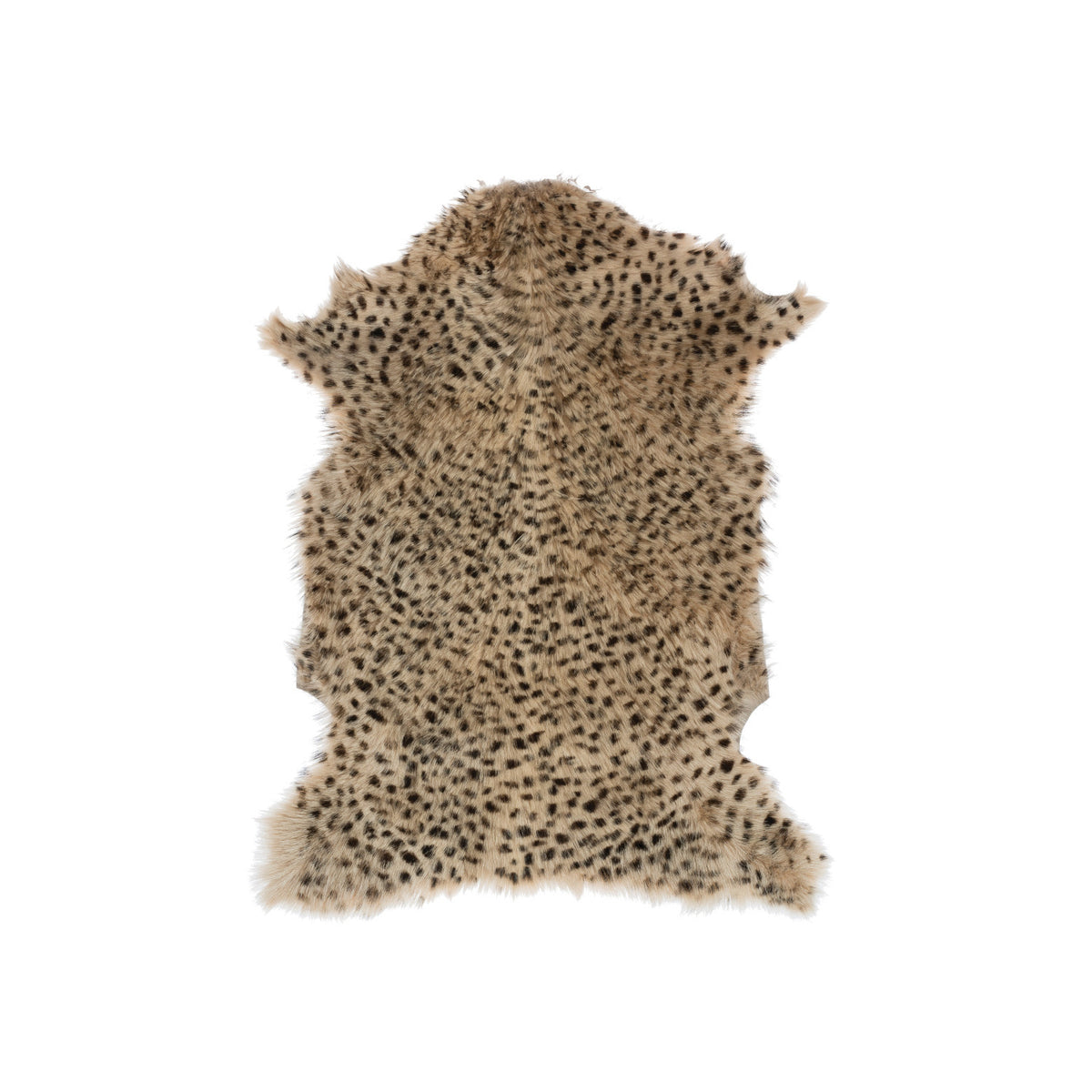 Goat Fur Rug Leopard Print