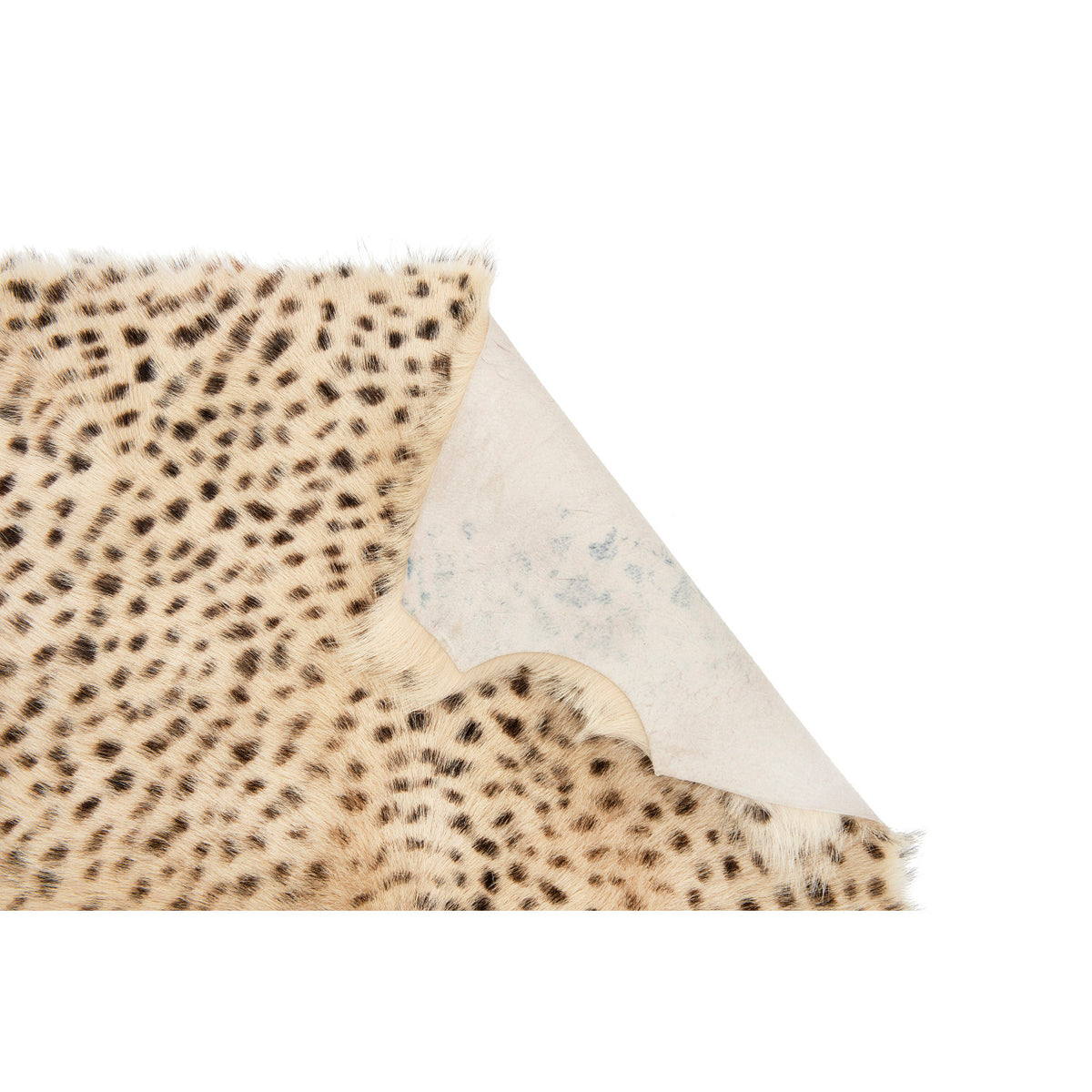 Goat Fur Rug Leopard Print