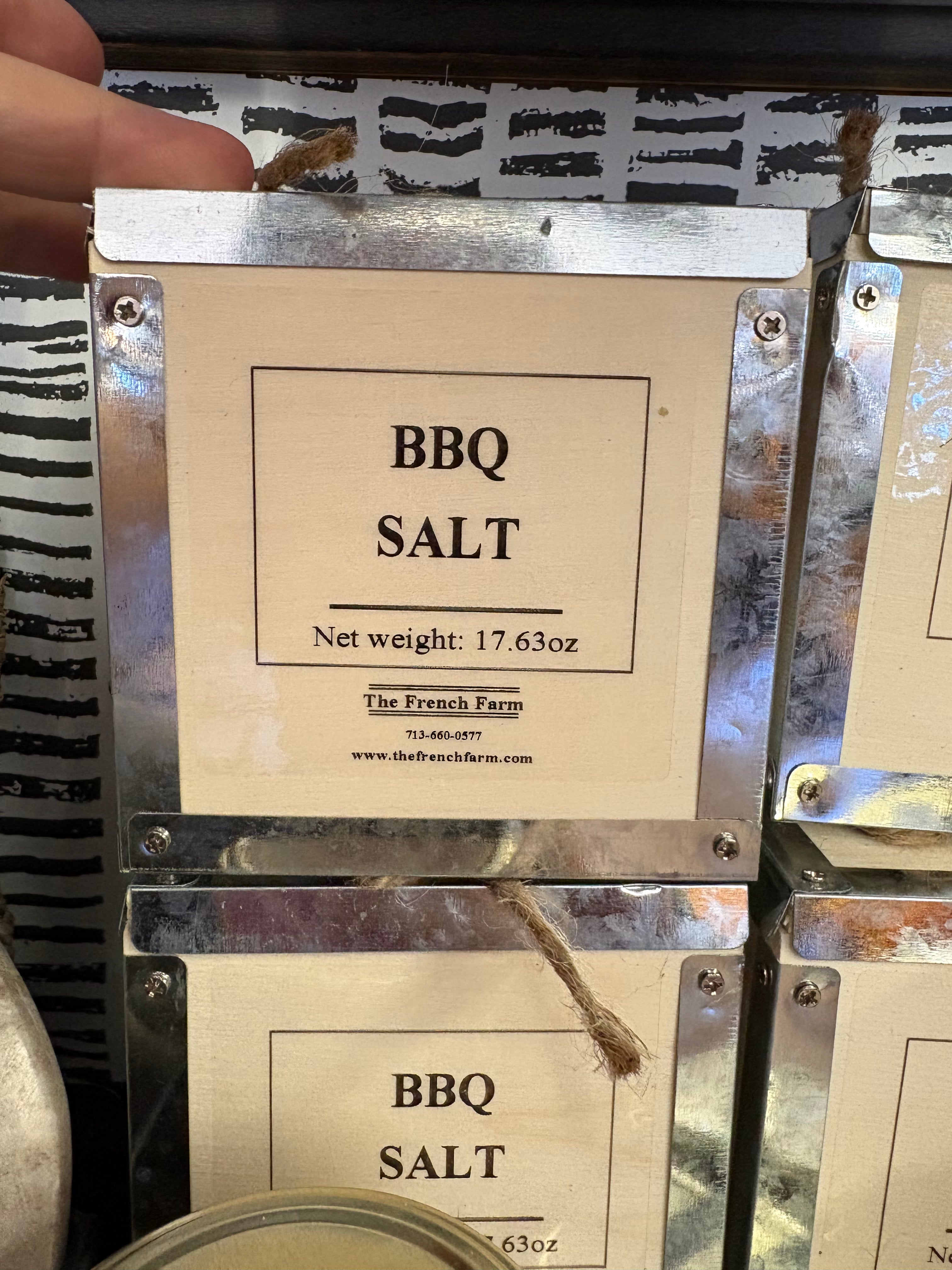 French Farm Collection BBQ Salt Box 17.64oz