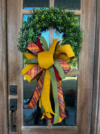 Yellow Corduroy Bow