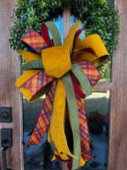 Yellow Corduroy Bow