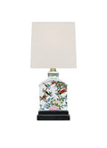13" Rose Canton Porcelain Mini Lamp