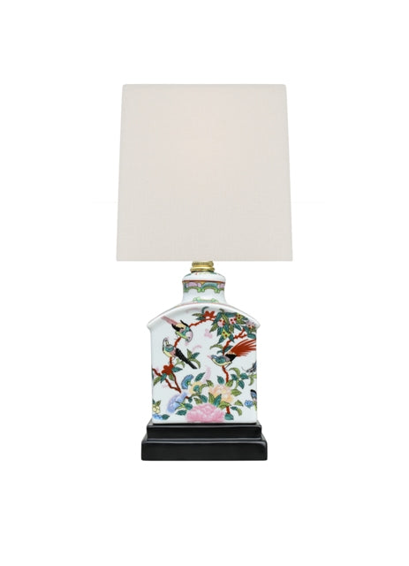 13" Rose Canton Porcelain Mini Lamp