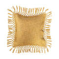Mustard Yellow Fringe Pillow
