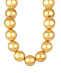 Large Gold ball necklace