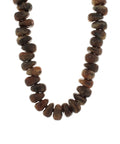Chunky Nugget Marble Beaded Necklace-Brown