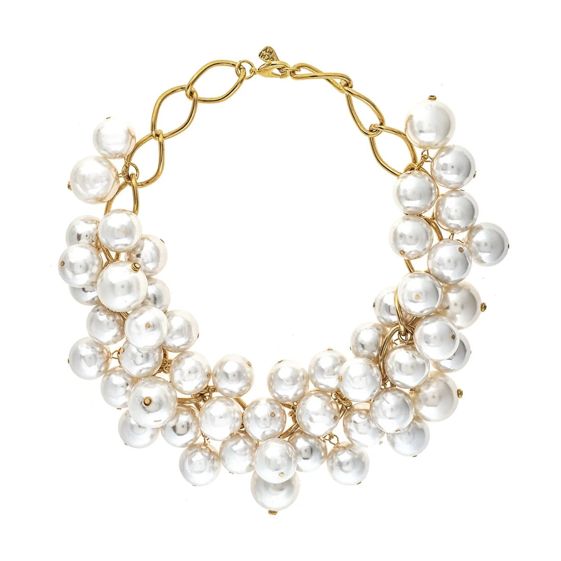 Pearl Cluster Necklace