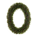 Oval Crystal Berry Wreath