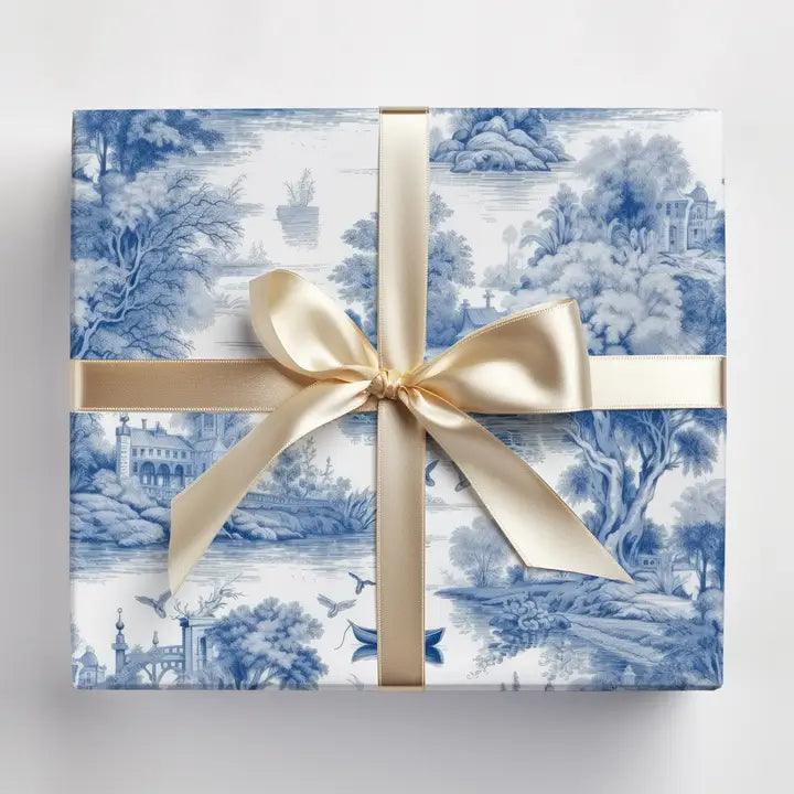 Blue Toile Wrap