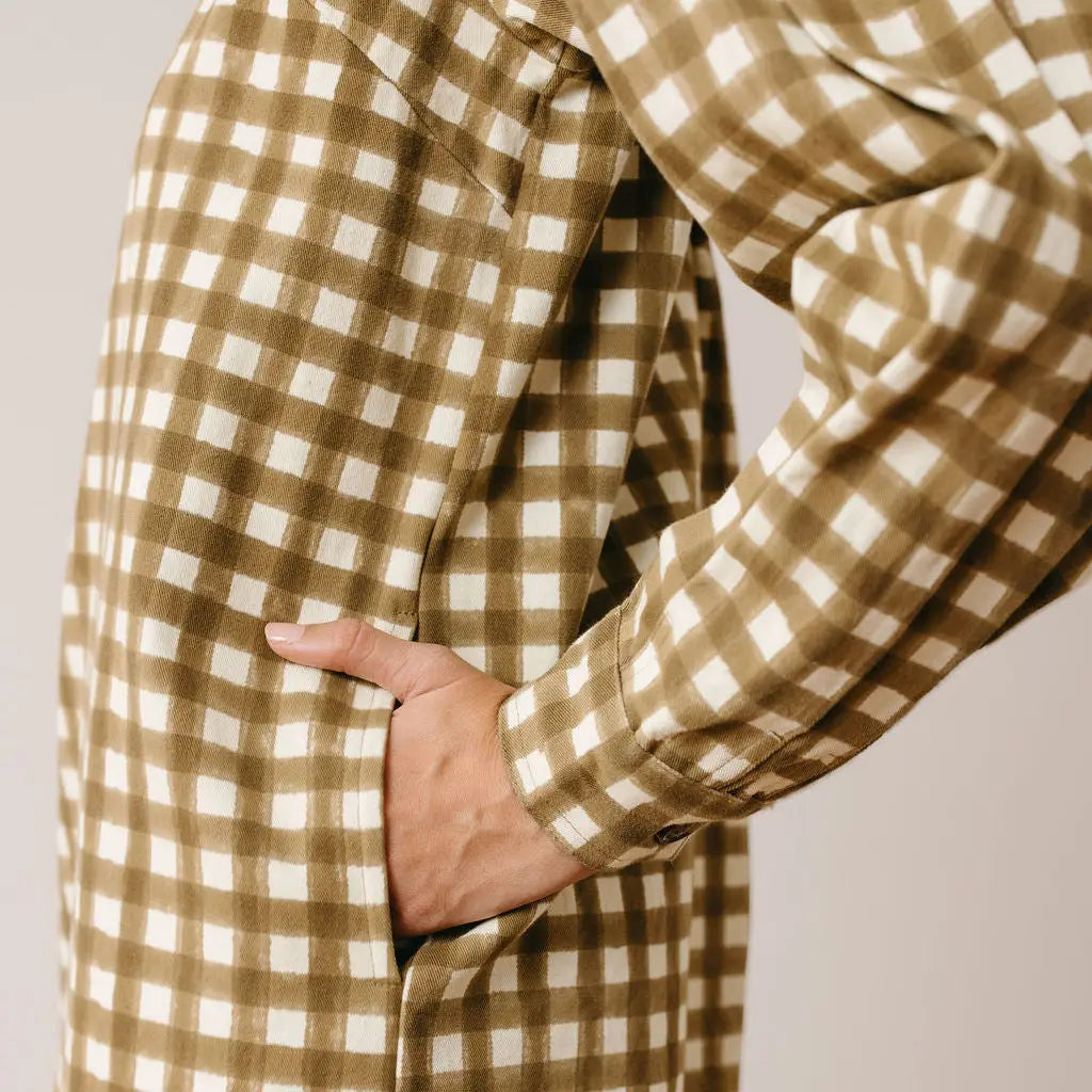 Sunshine Tienda Green Gingham Dress