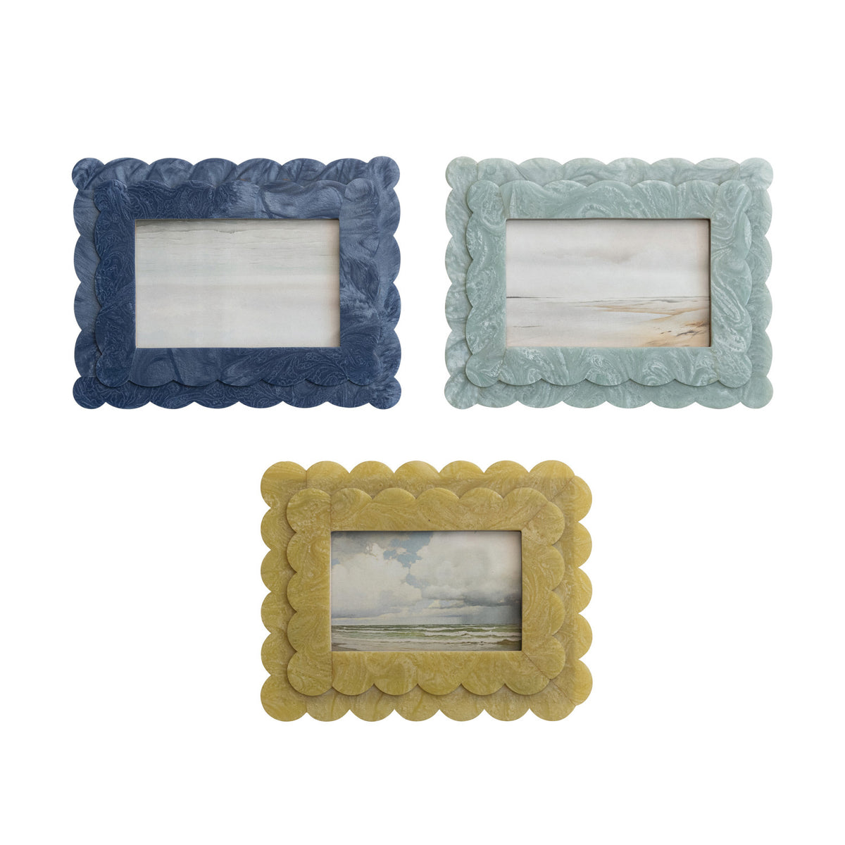 2-Layer Scalloped Photo Frame 4x6