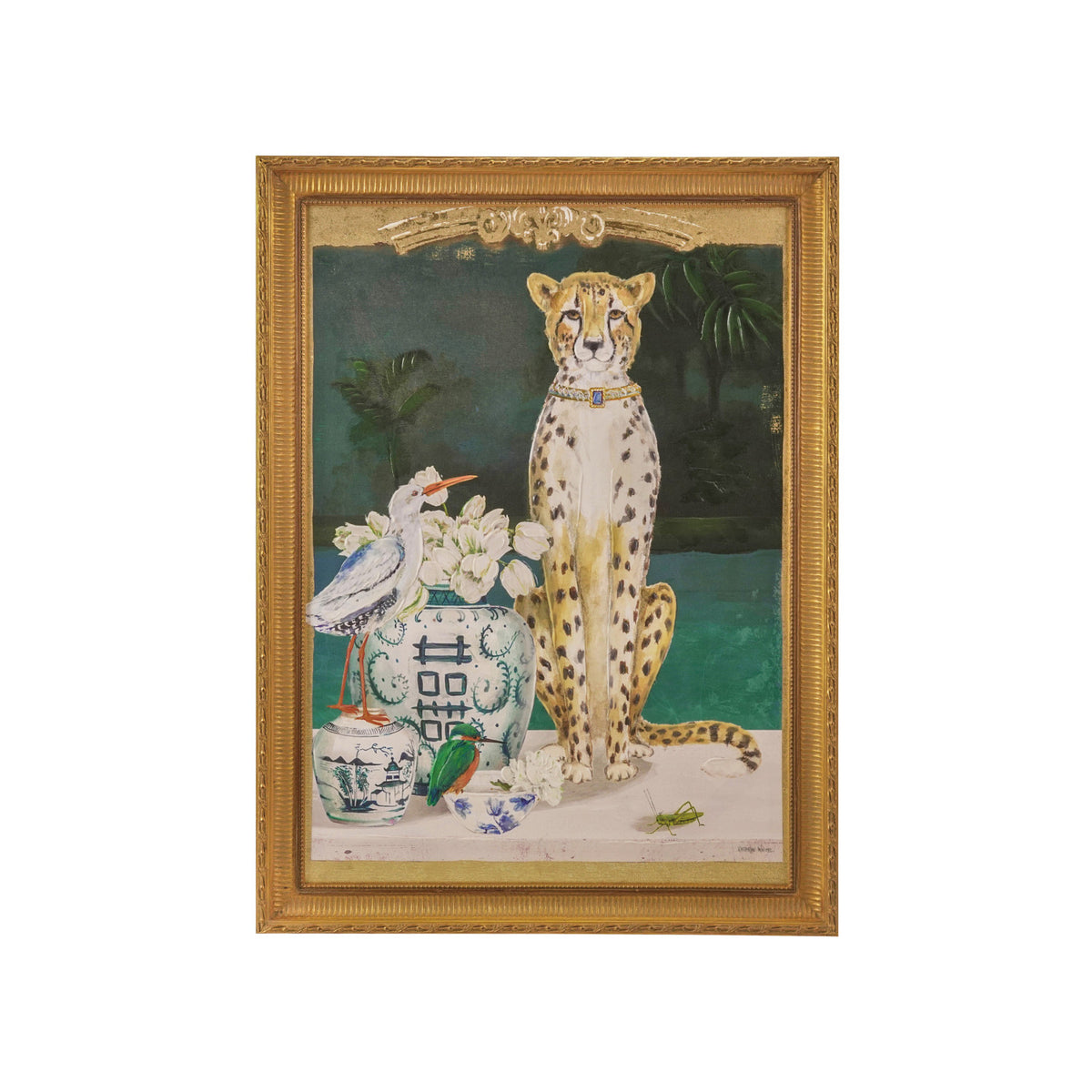 Cheetah & Urn Art