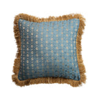 Fabric Blend Jacquard Printed Pillow w/ Brocade Pattern,