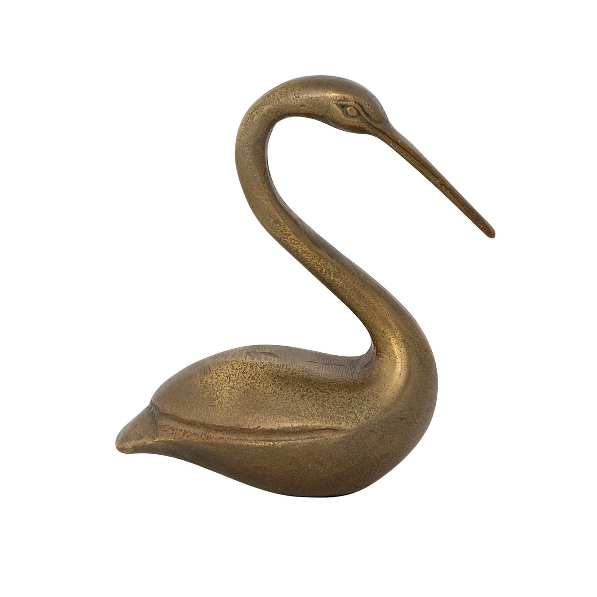Cast Aluminum Bird, Antique Brass  Finish