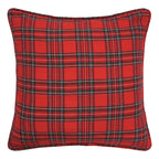 Arlington Red Plaid Throw Pillow
