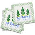 French Topiary Cocktail Napkin