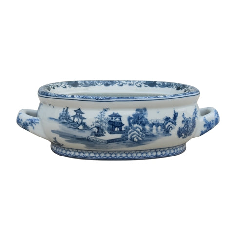 Mini Footbath Blue and white Chinoiserie