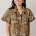 Sunshine Tienda Olive Bandana Getaway Mini Dress