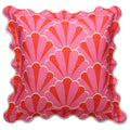 Pink & Red Scallop Pillow